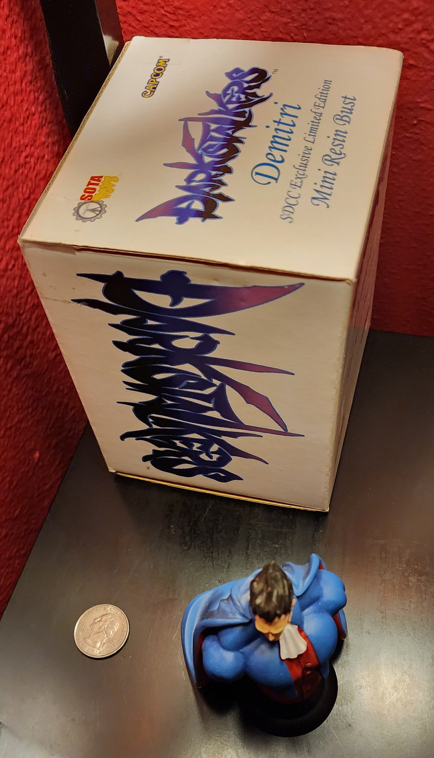 Demitri and Dee Darkstalkers SDCC Exclusive Resin Busts LOT (Limited Edition)