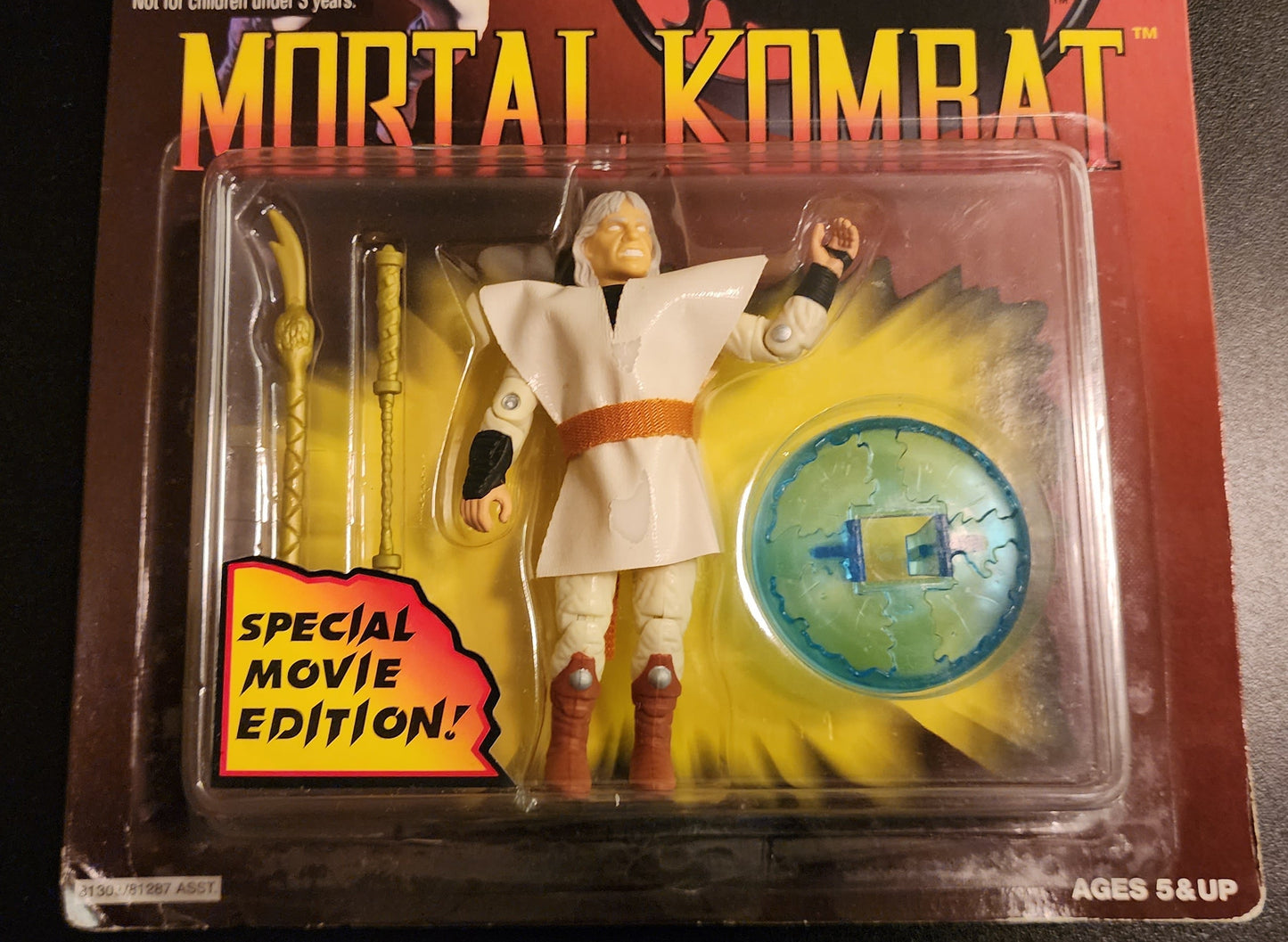 Mortal Kombat 1994 Vintage "Movie Raiden" Hasbro Figure (Sealed)