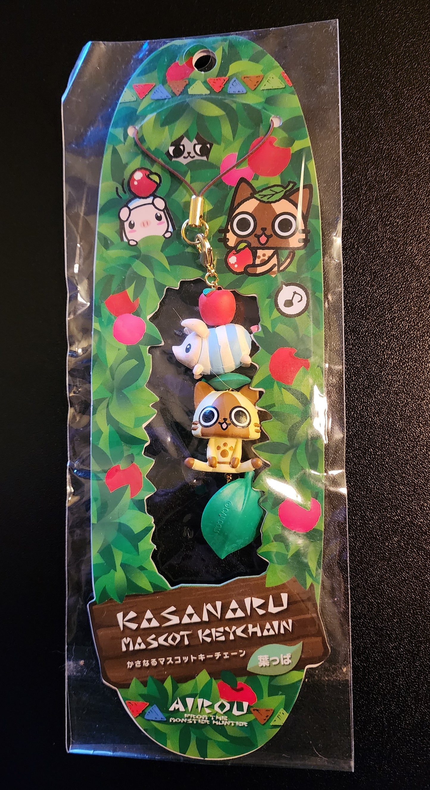 Monster Hunter Cat Palico / Poogie Kasanaru Diorama Mascot Keychain Figures Strap (Version B)