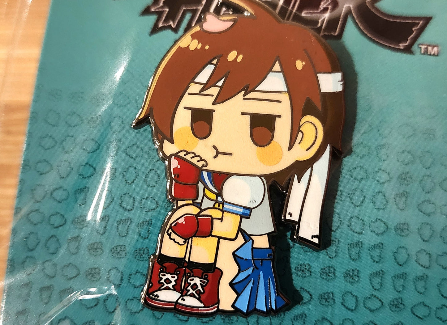 Sakura Kasugano "Petite Fighters" Street Fighter Chibi Enamel Pin