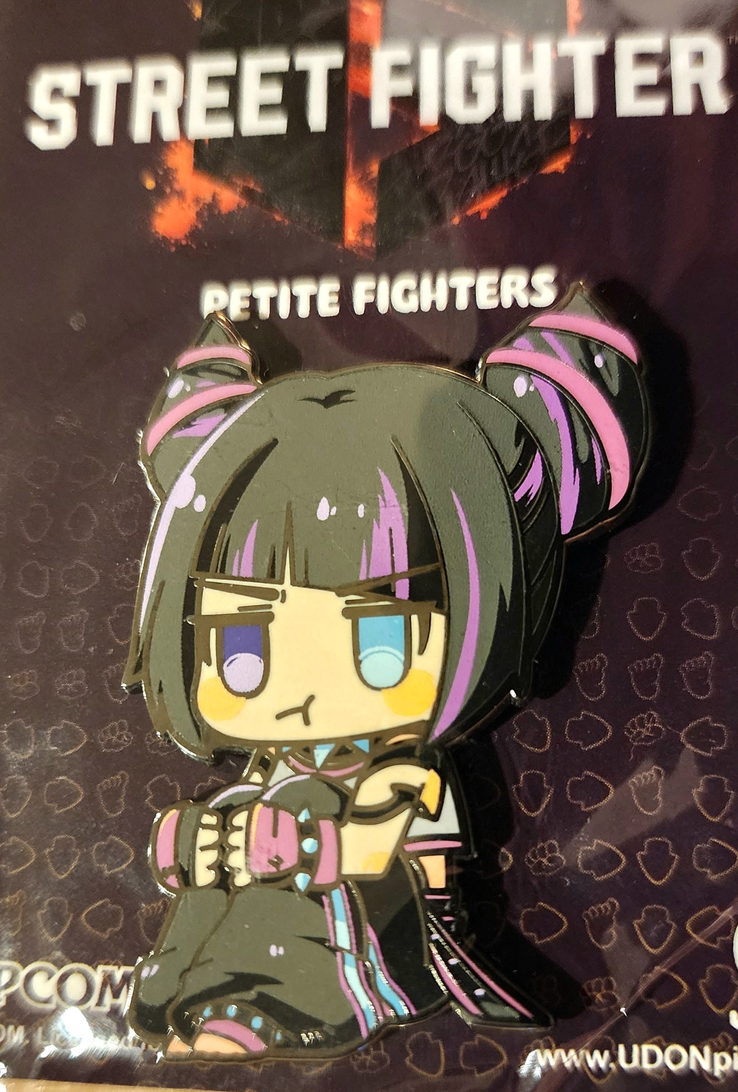 Juri Han Street Fighter 6 "Petite Fighters" Chibi Enamel Pin