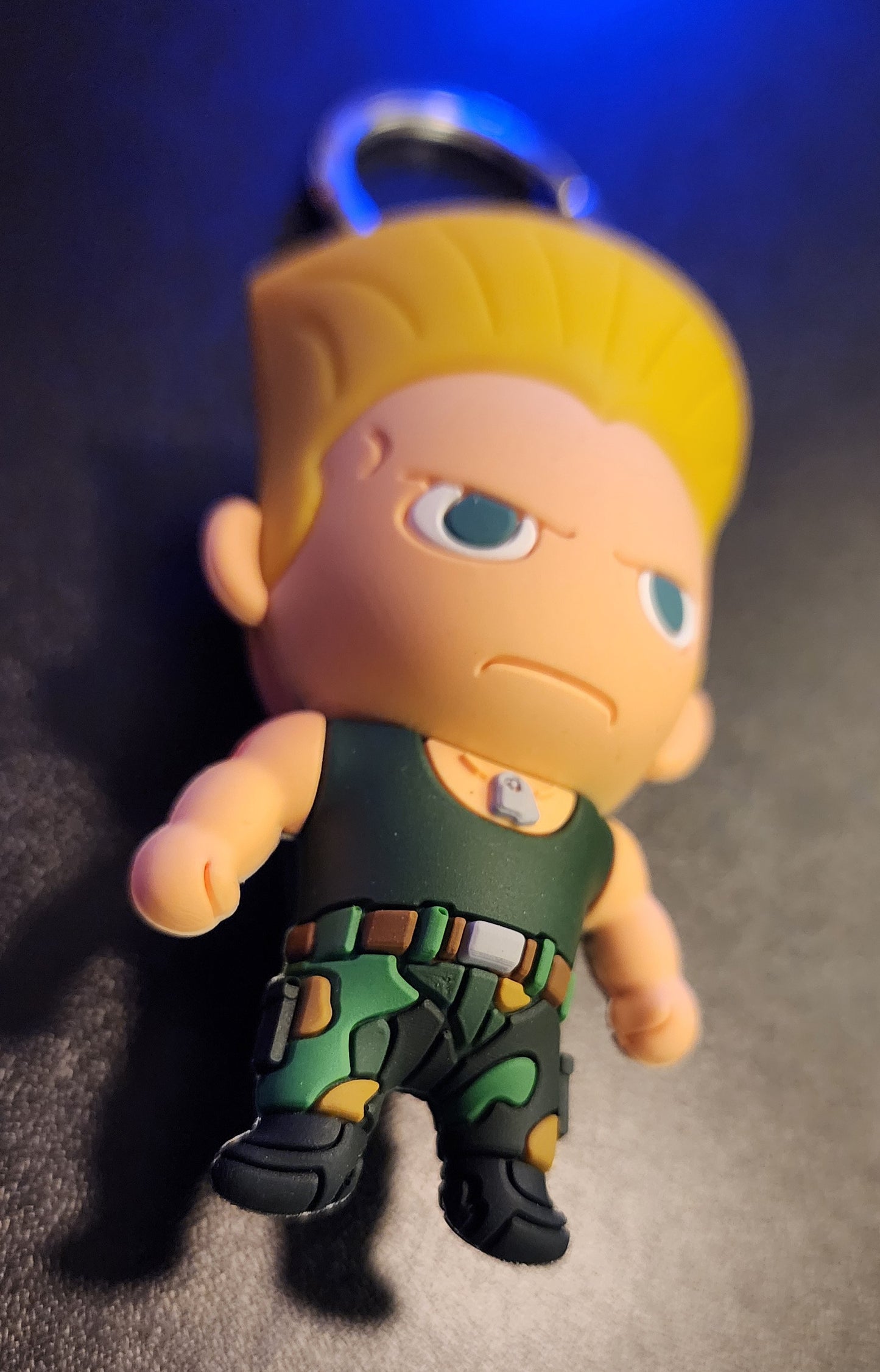 Guile Street Fighter 6 Chibi Character Keychain Figure