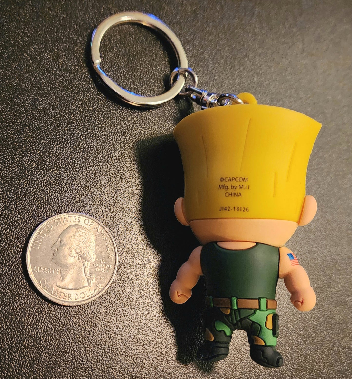 Guile Street Fighter 6 Chibi Character Keychain Figure