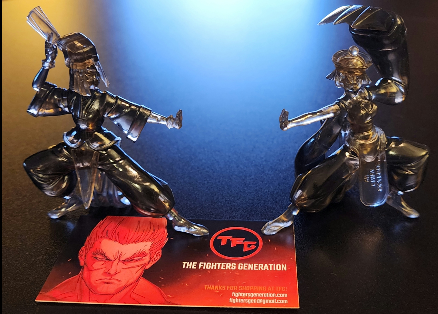 Hsien-Ko and Mei-Ling Vampire Savior SR Series Part 2 Gashapon Figures LOT ("Secret" Dark Translucent Versions)