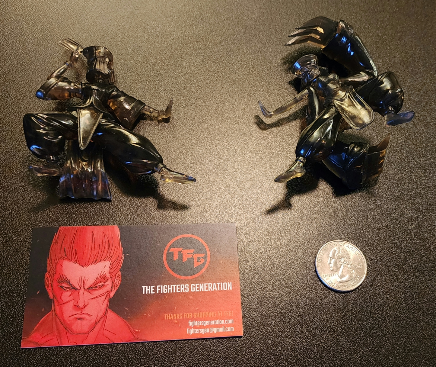 Hsien-Ko and Mei-Ling Vampire Savior SR Series Part 2 Gashapon Figures LOT ("Secret" Dark Translucent Versions)