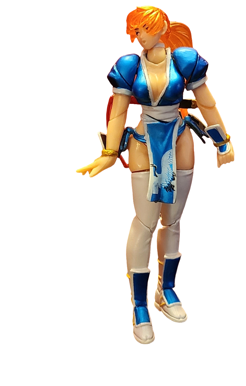 海洋堂 DEAD OR ALIVE かすみ WHITE BLUE BLACK Kasumi (Blue Outfit) Dead or Alive Kaiyodo KT Figure