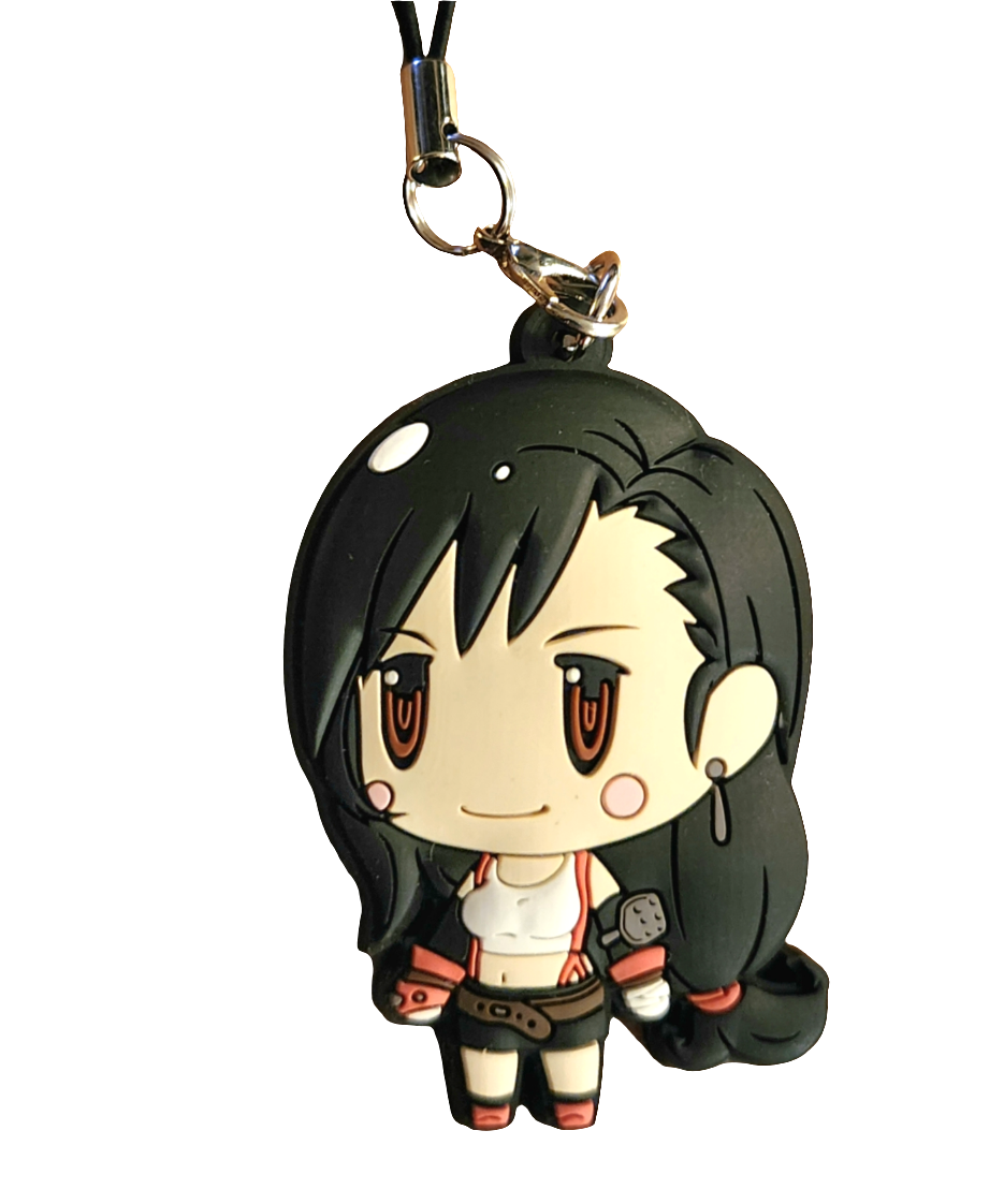 Tifa Lockheart Final Fantasy 7 Theatrhythm Rubber Keychain Strap