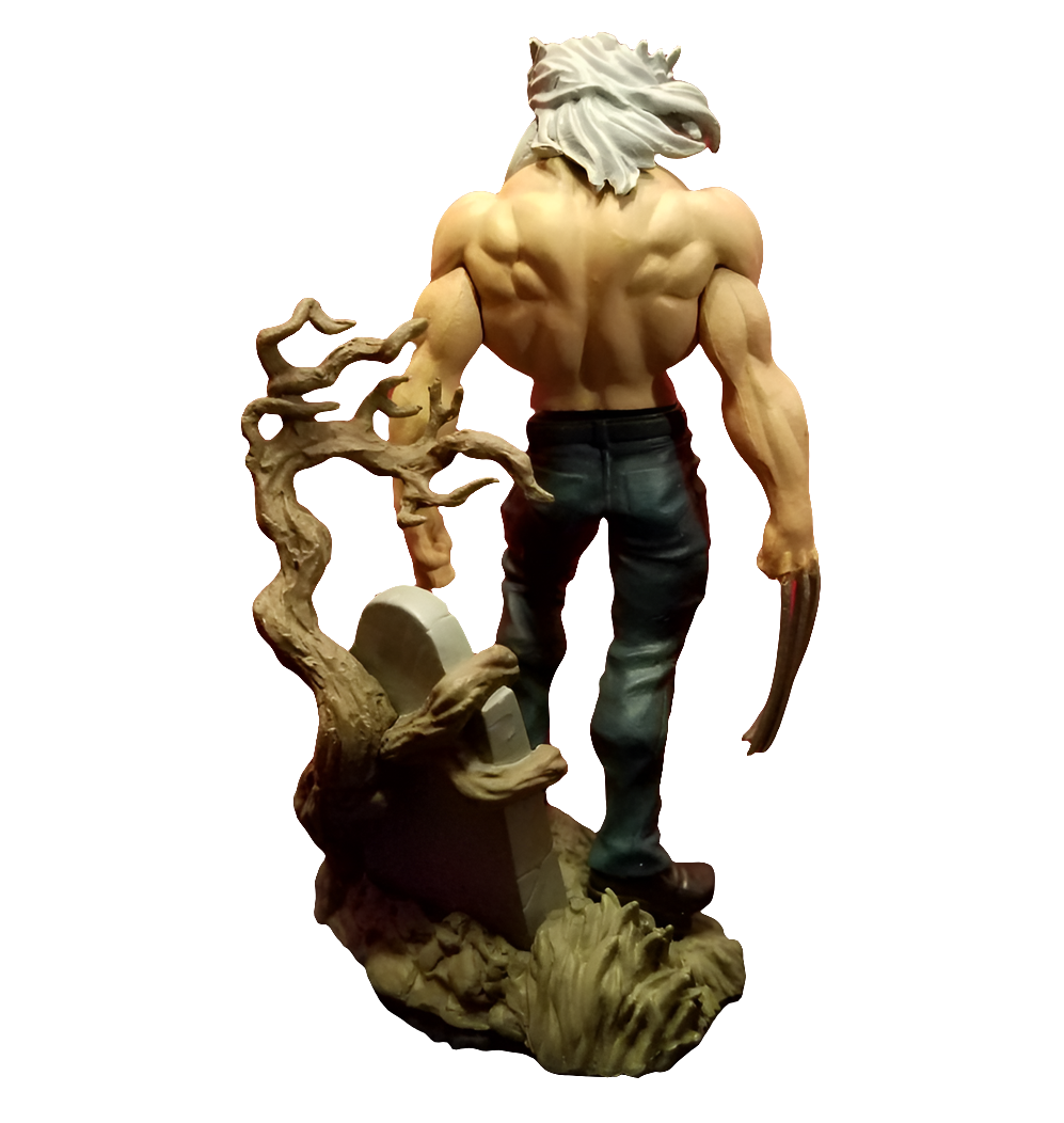 Wolverine / Logan "Gray Hair" X-Men Anime Bandai Gashapon Figure