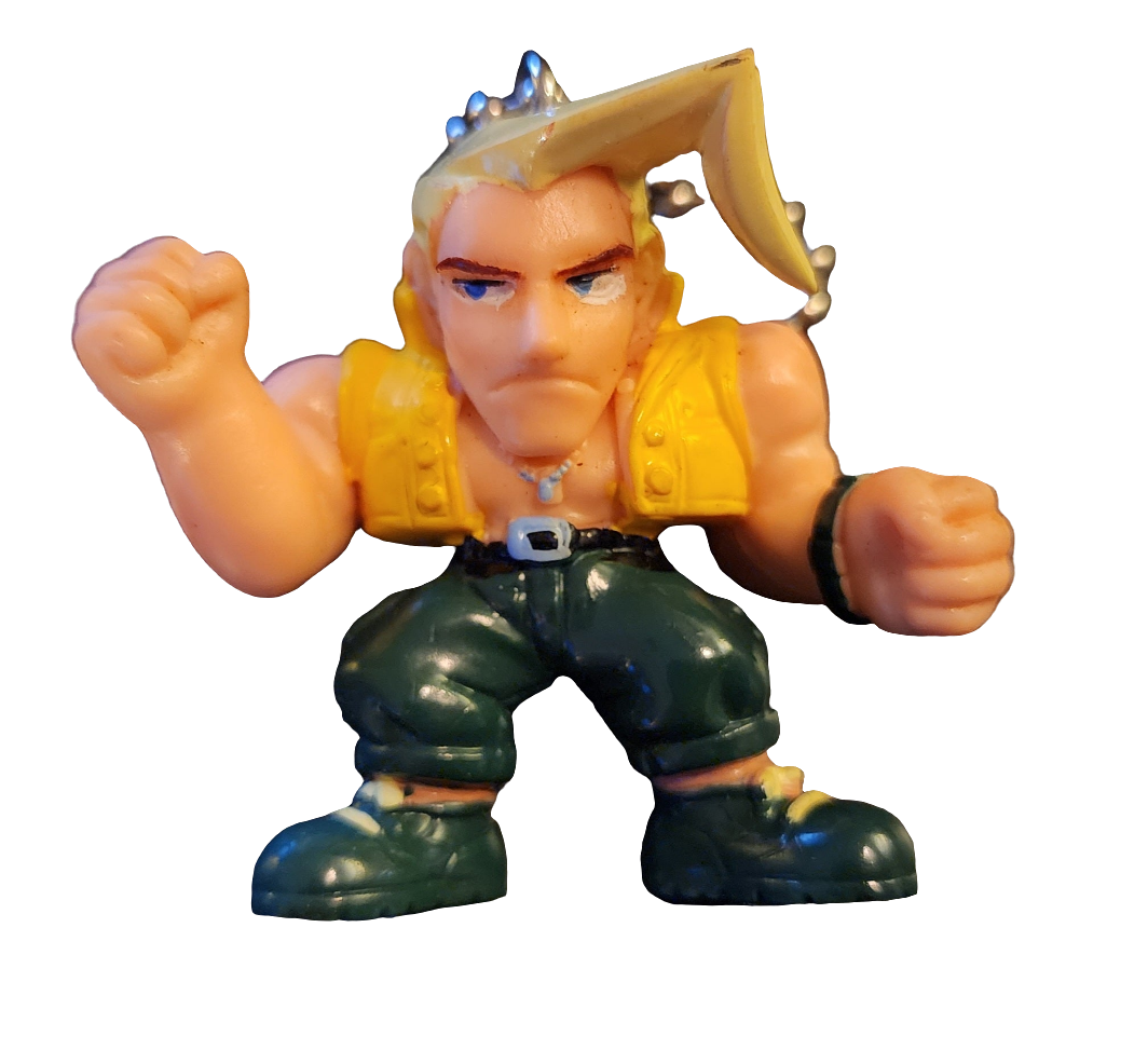 Charlie Nash Vintage Street Fighter Alpha Keychain Figure