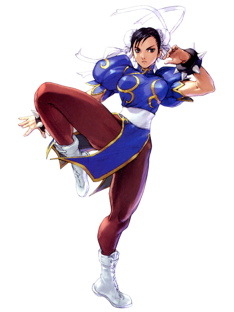 Chun-Li Namco Γ Capcom Gashapon Figure (with Ryu Base)