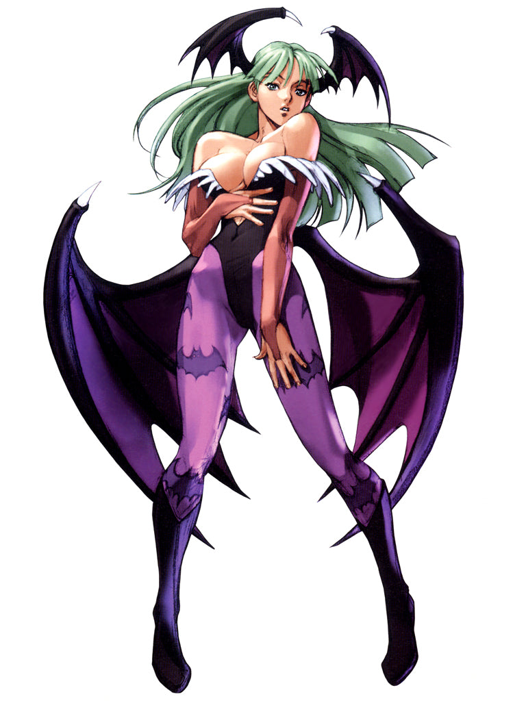 Morrigan Aensland Namco × Capcom Bandai Gashapon Figure (with Huitzil / Phobos Base)