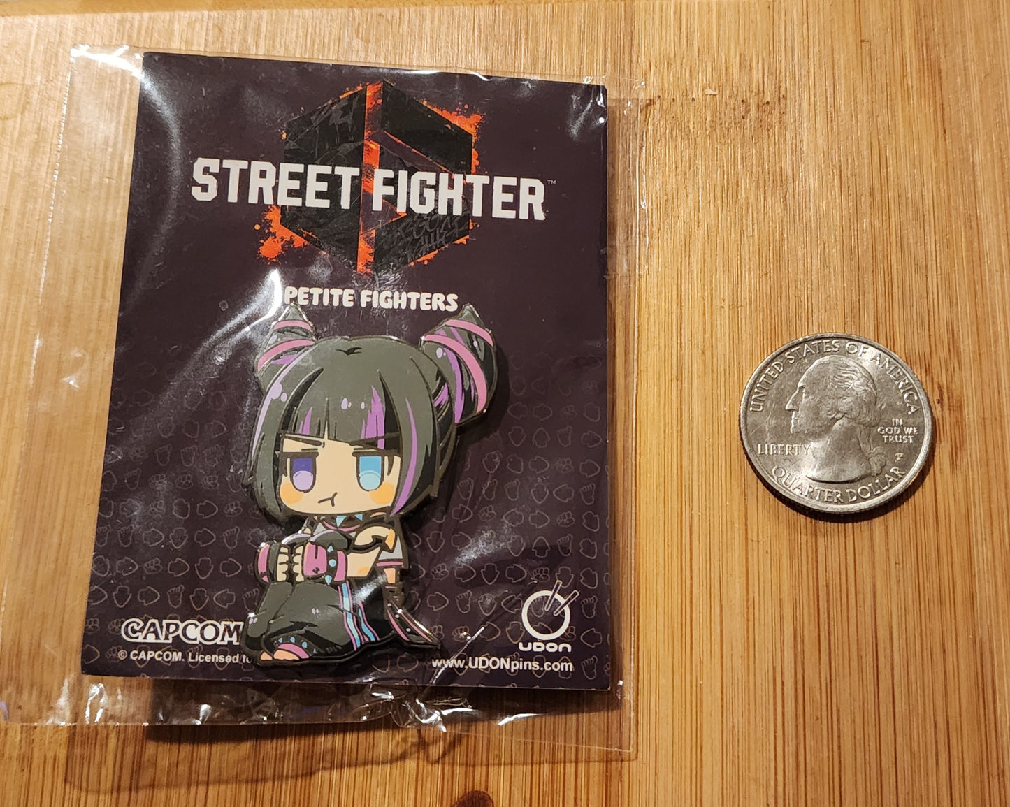 Juri Han Street Fighter 6 "Petite Fighters" Chibi Enamel Pin