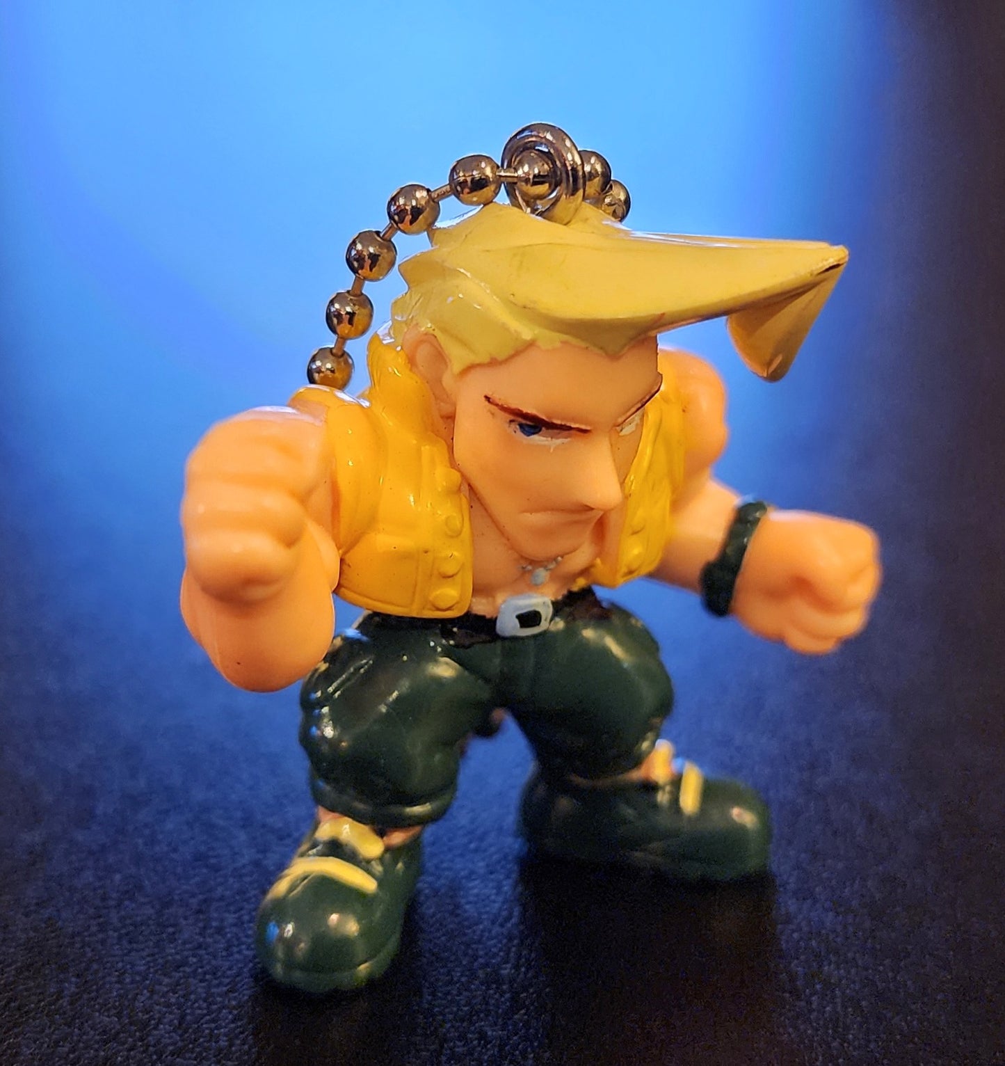 Charlie Nash Vintage Street Fighter Alpha Keychain Figure