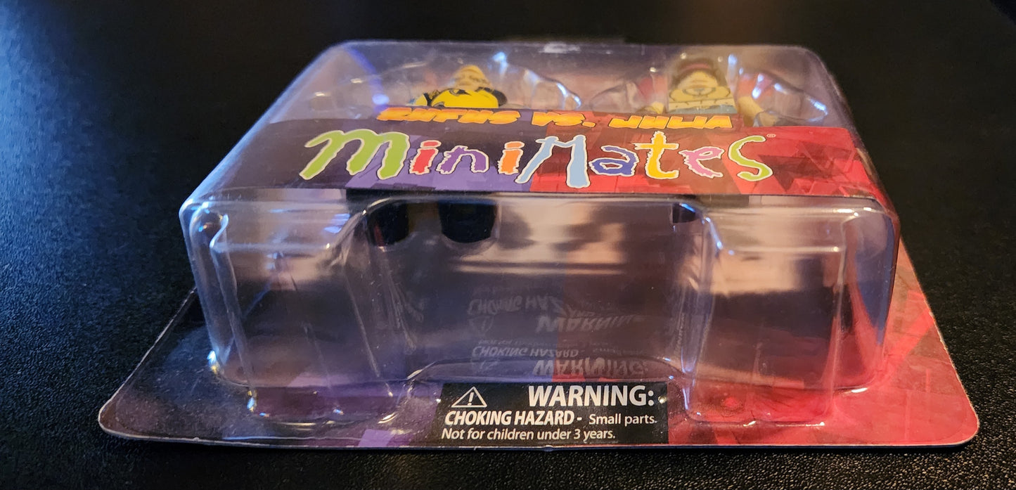 Street Fighter x Tekken MiniMates - Rufus and Julia Chang Figures