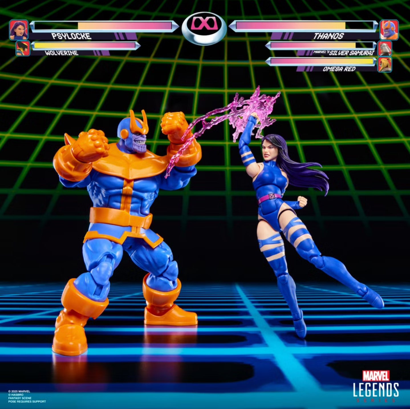Psylocke vs. Thanos MVC2 Gamerverse Hasbro Marvel Legends 2-Pack