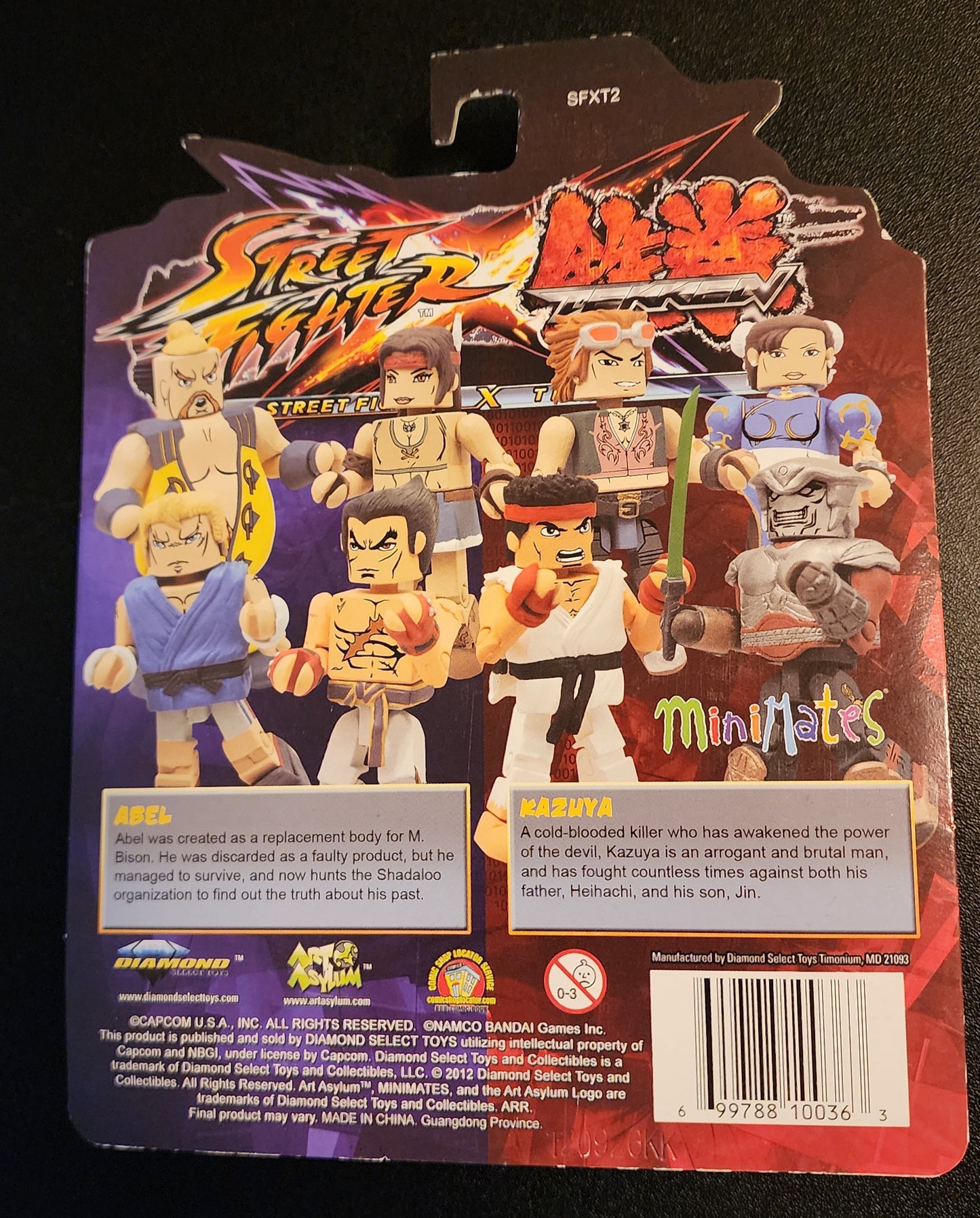 Street Fighter x Tekken MiniMates - Kazuya Mishima and Abel Figures