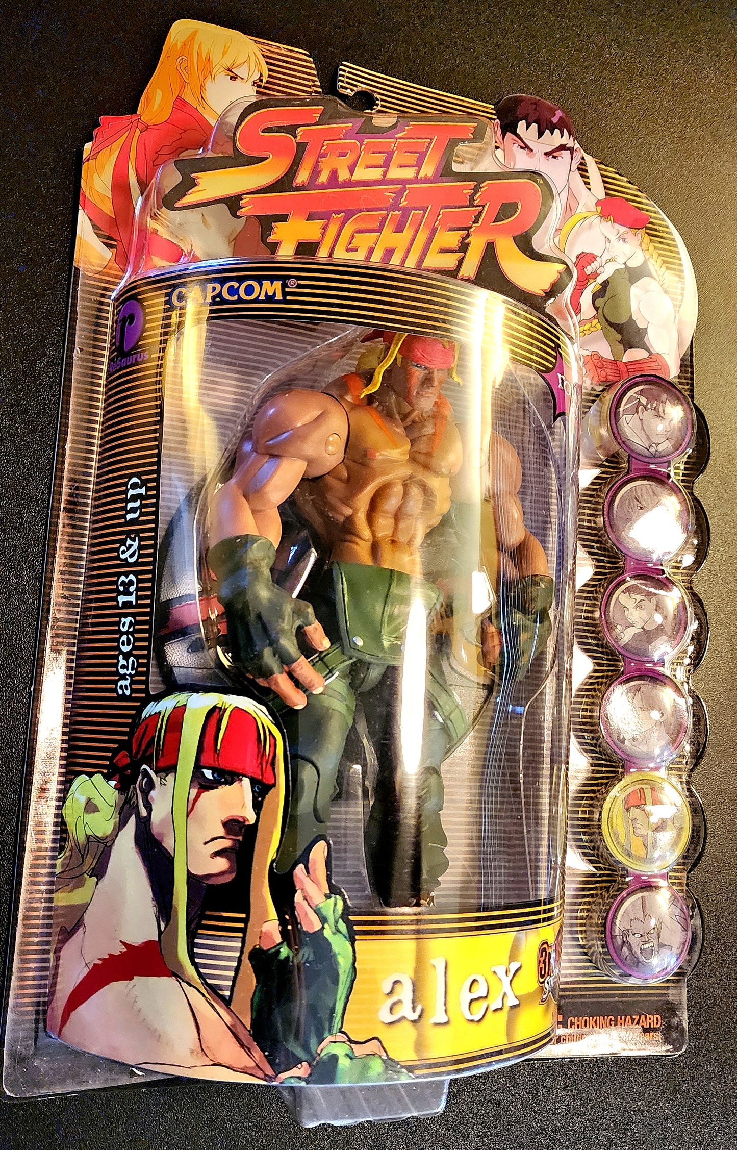 Alex ReSaurus Street Fighter Round 1 Action Figure (Sealed)
