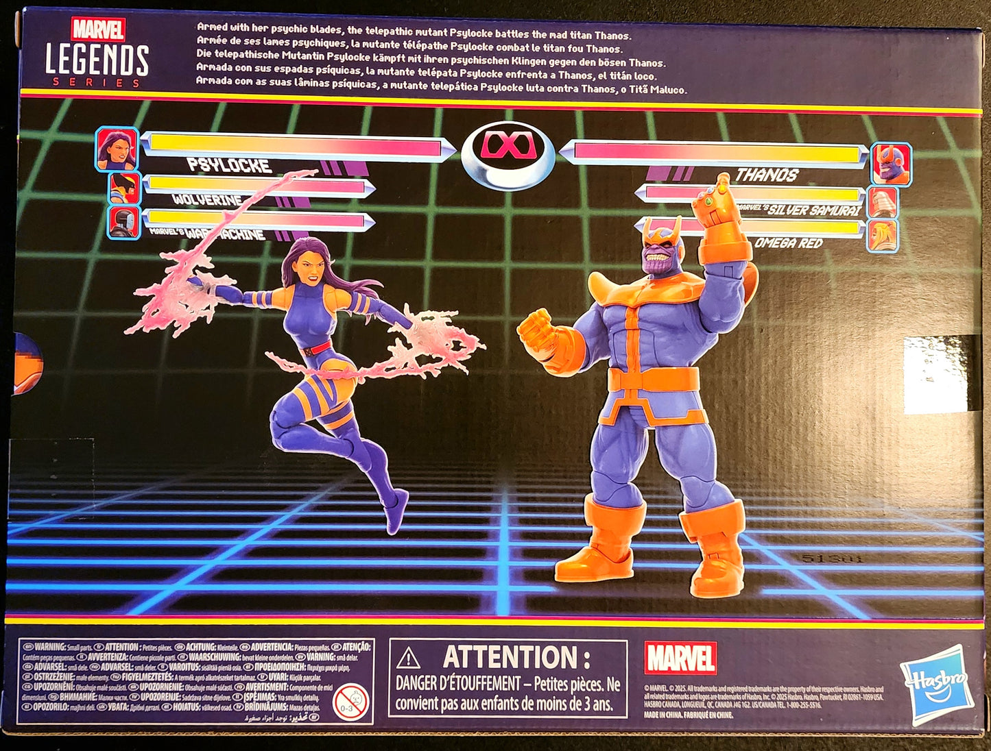 Psylocke vs. Thanos MVC2 Gamerverse Hasbro Marvel Legends 2-Pack