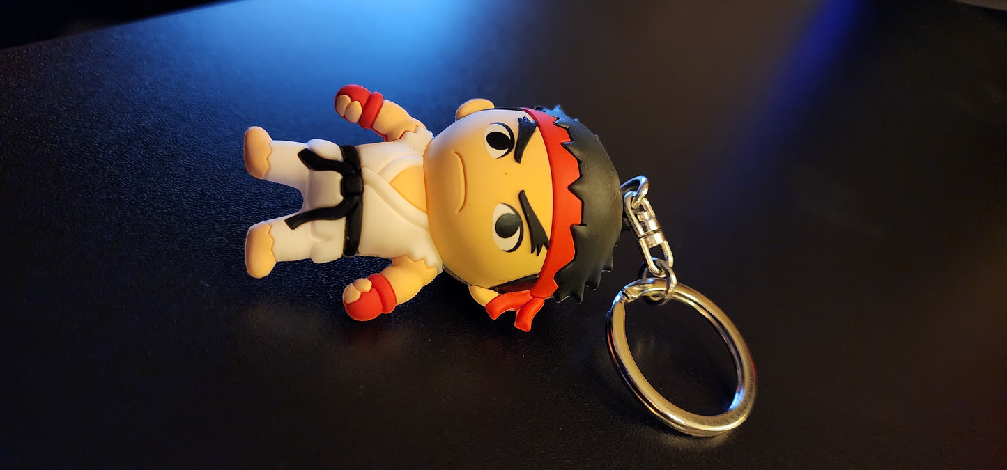 Ryu Street Fighter 6 Chibi Character Keychain Figure