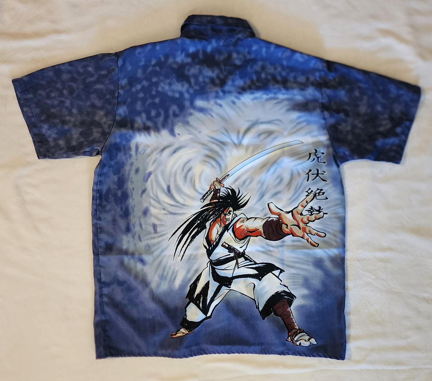 Haohmaru Samurai Spirits RARE Vintage Button Down Shirt (Large)