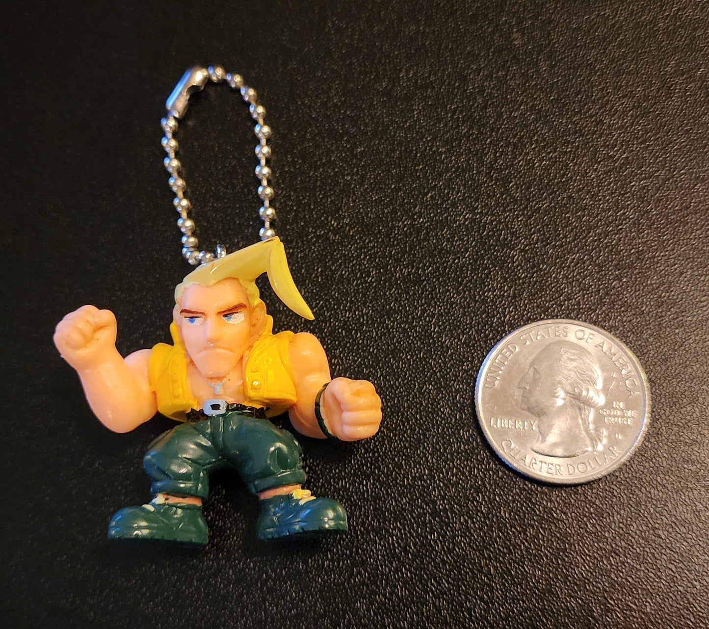Charlie Nash Vintage Street Fighter Alpha Keychain Figure