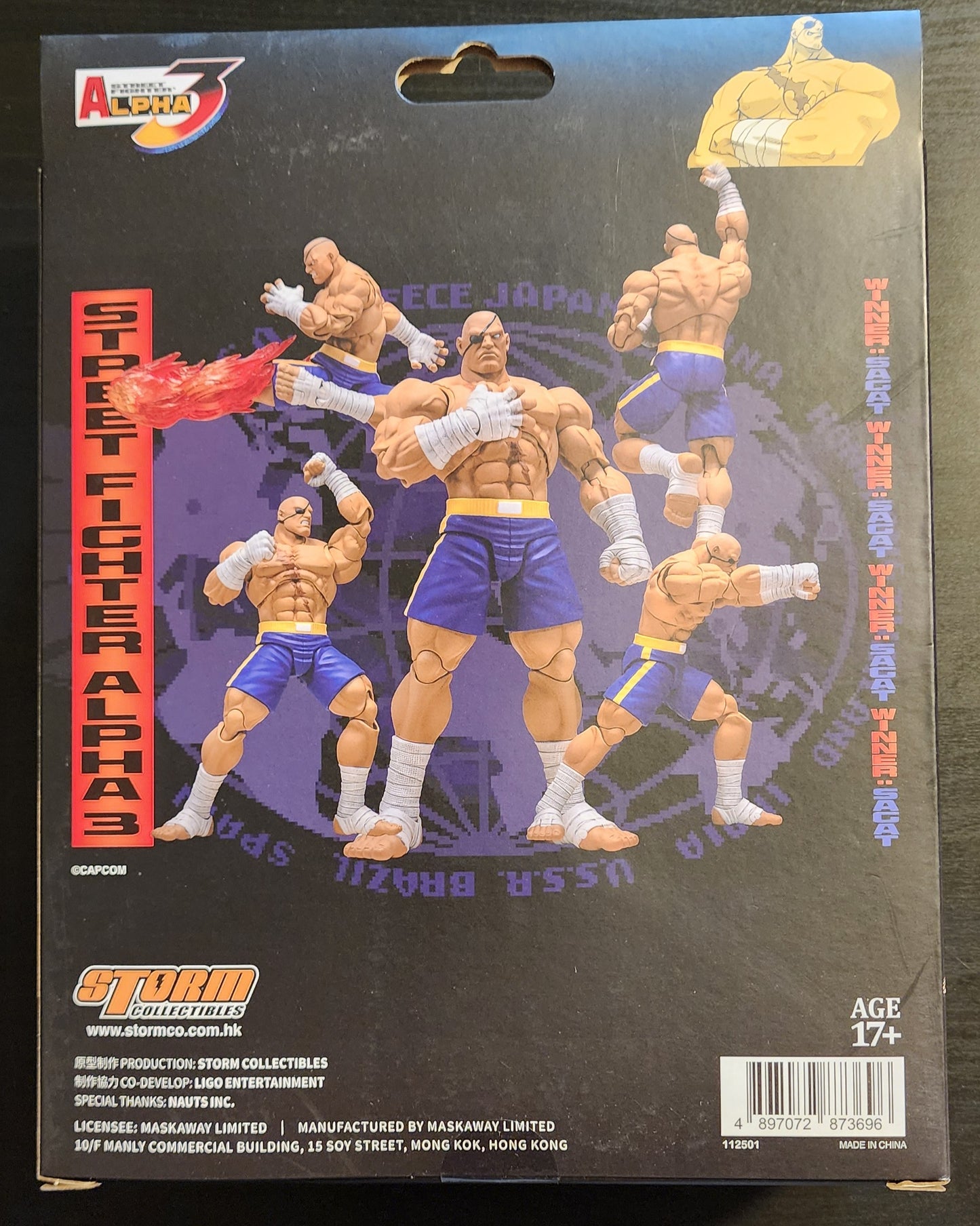 Sagat Street Fighter Alpha 3 Storm Arena Action Figure