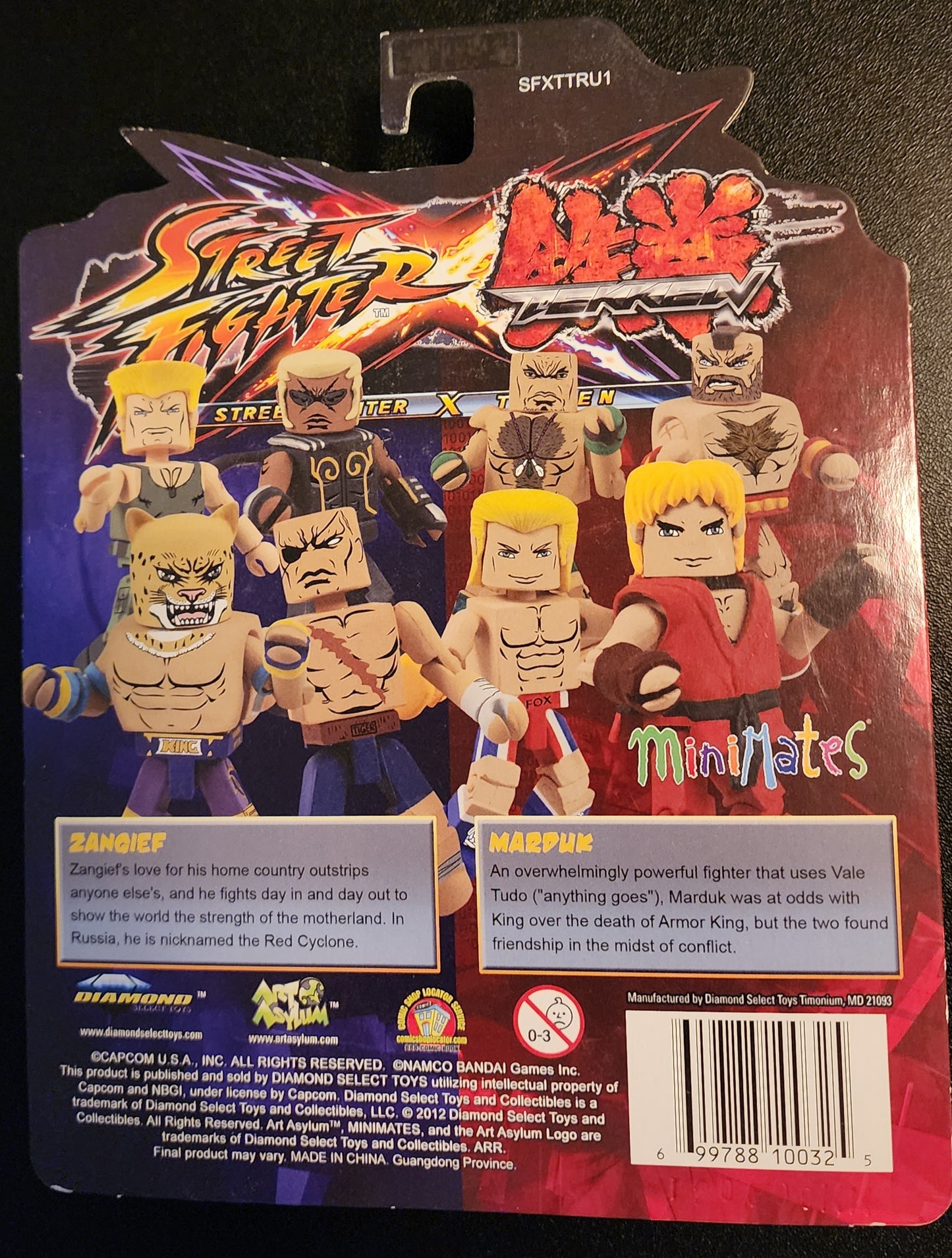 Street Fighter x Tekken MiniMates - Zangief and Craig Marduk
