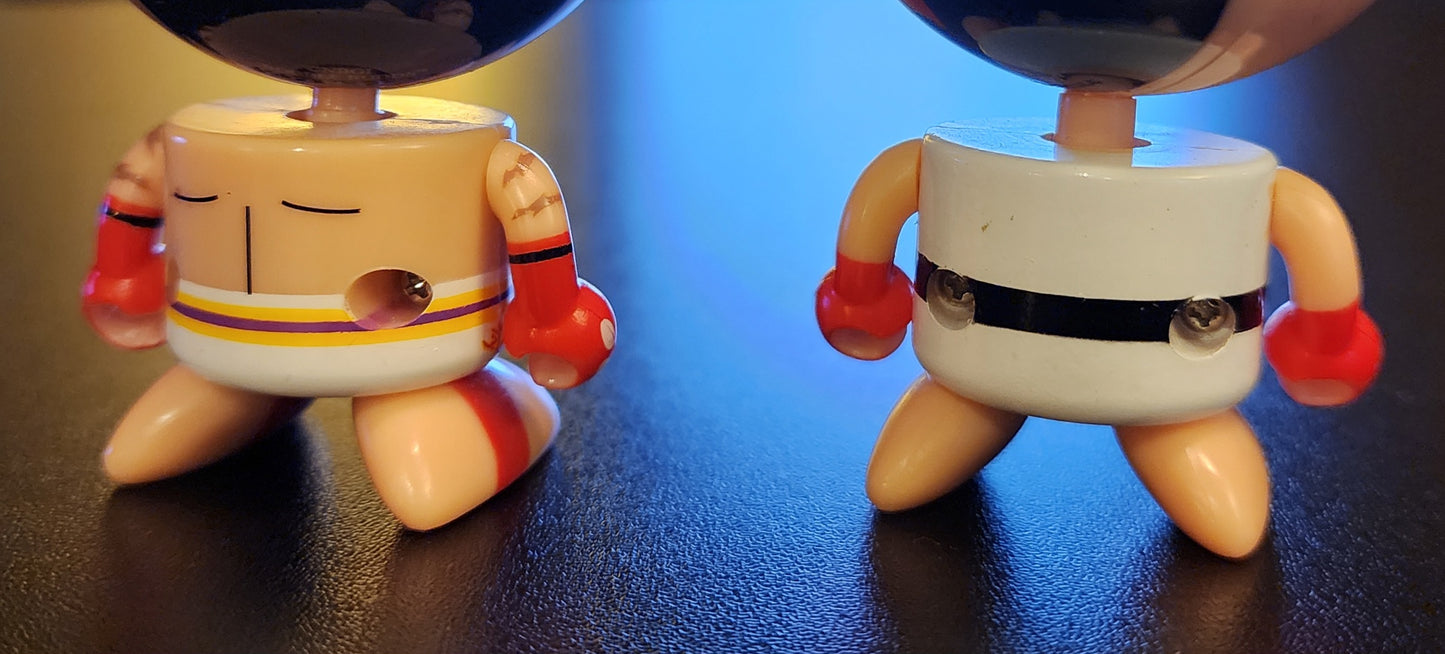 Kazuya and Ryu Street Fighter x Tekken Bobble Buds LOT