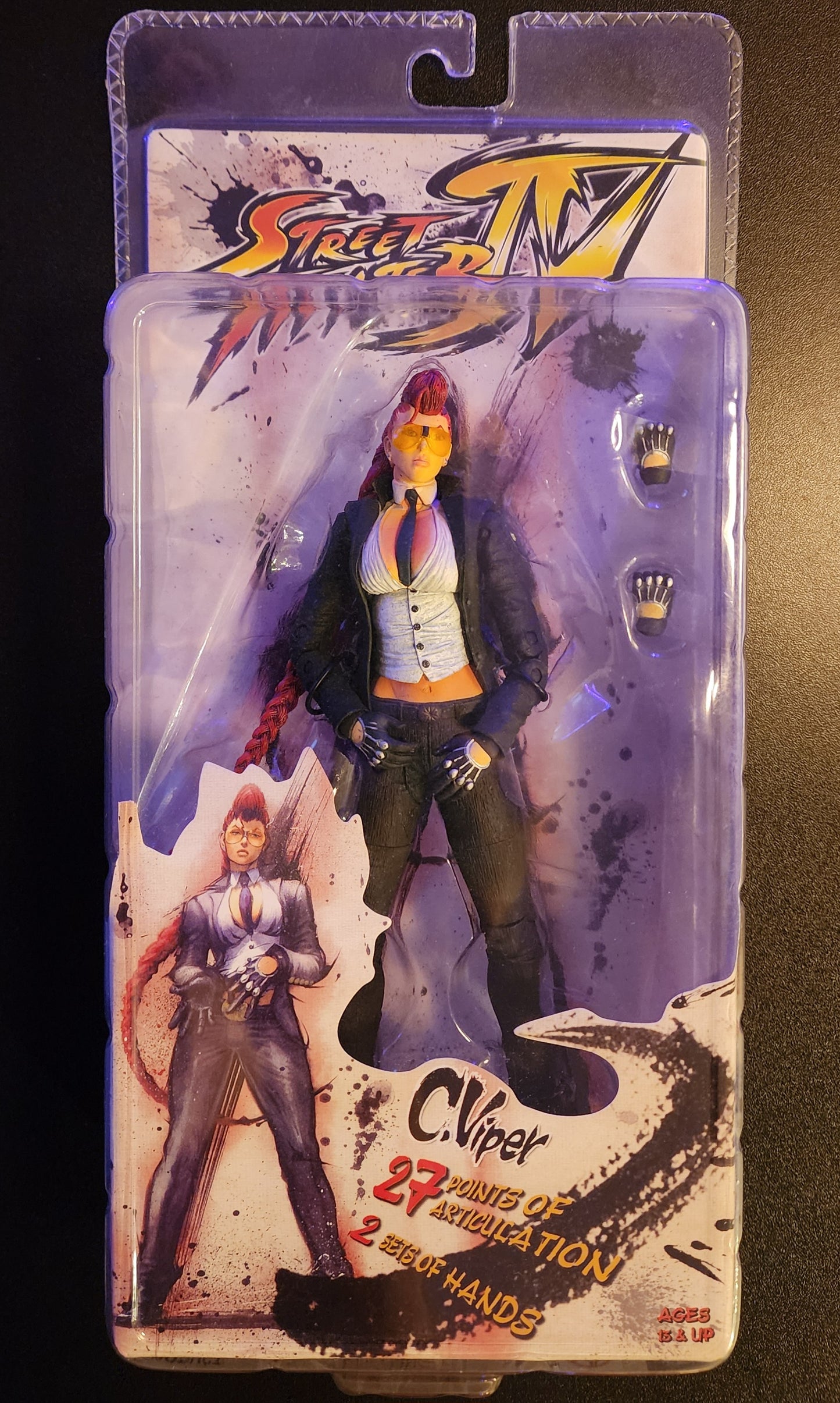 Crimson Viper Street Fighter IV Poseable Action Figure (Sealed)