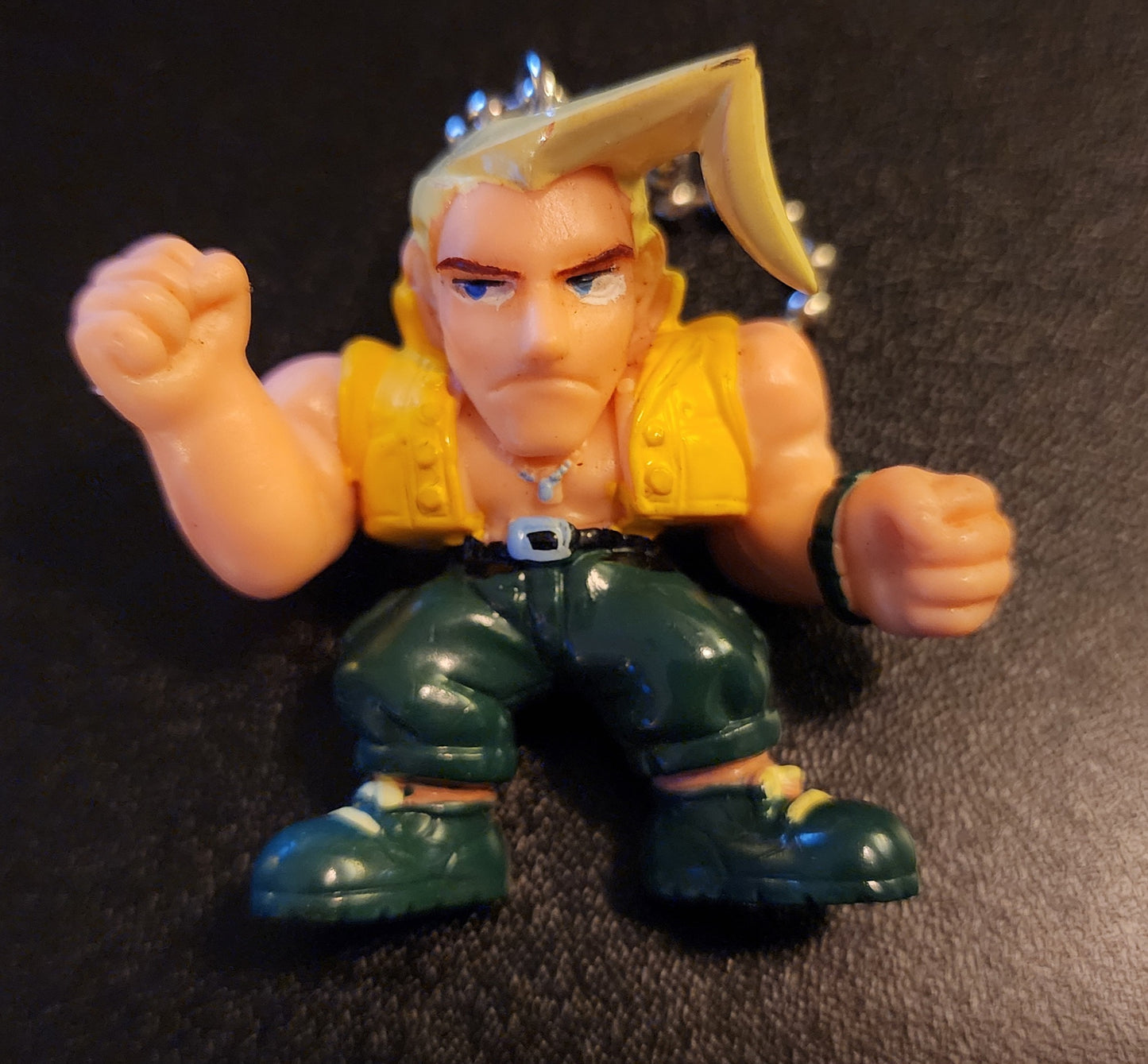 Charlie Nash Vintage Street Fighter Alpha Keychain Figure