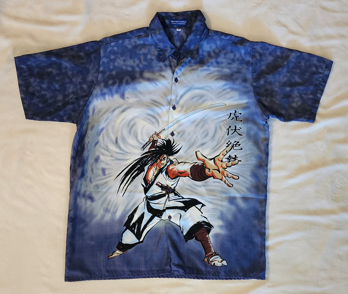 Haohmaru Samurai Spirits RARE Vintage Button Down Shirt (Large)