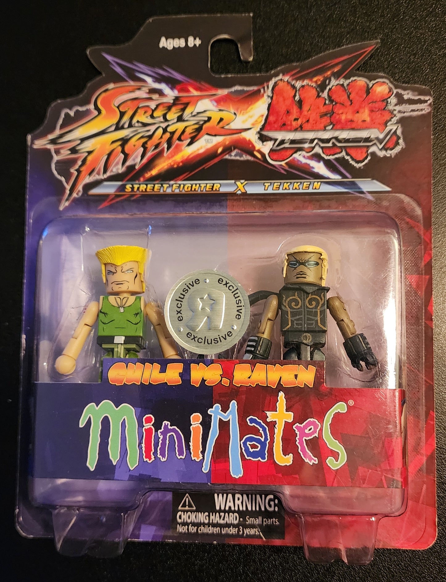 Street Fighter x Tekken MiniMates - Guile and Raven Figures