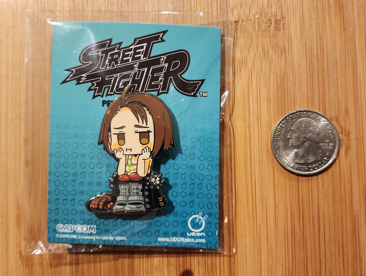 Akira Kazama "Petite Fighters" Street Fighter / Rival Schools Chibi Enamel Pin