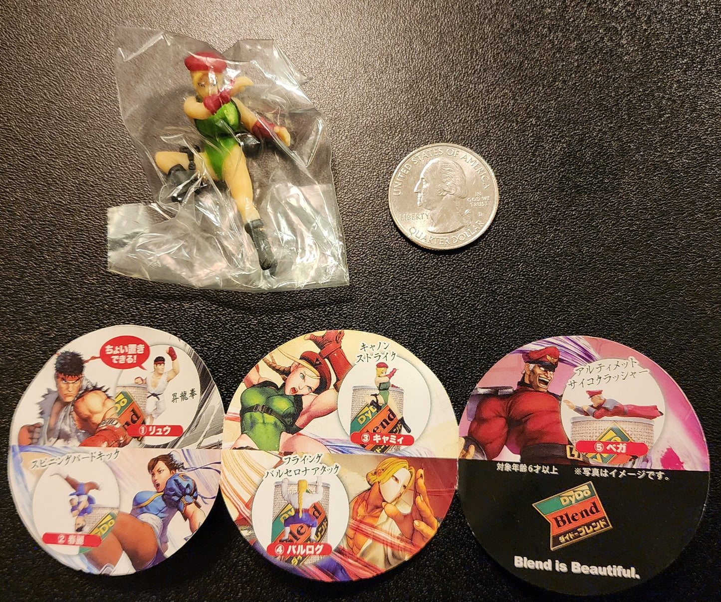 Street Fighter V Kitan Club Cup Topper Figure - Cammy