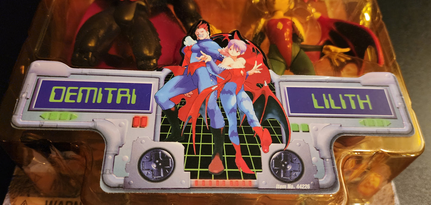Demitri & Lilith Darkstalkers 3 Toy Biz 2-Pack Action Figures (Sealed)