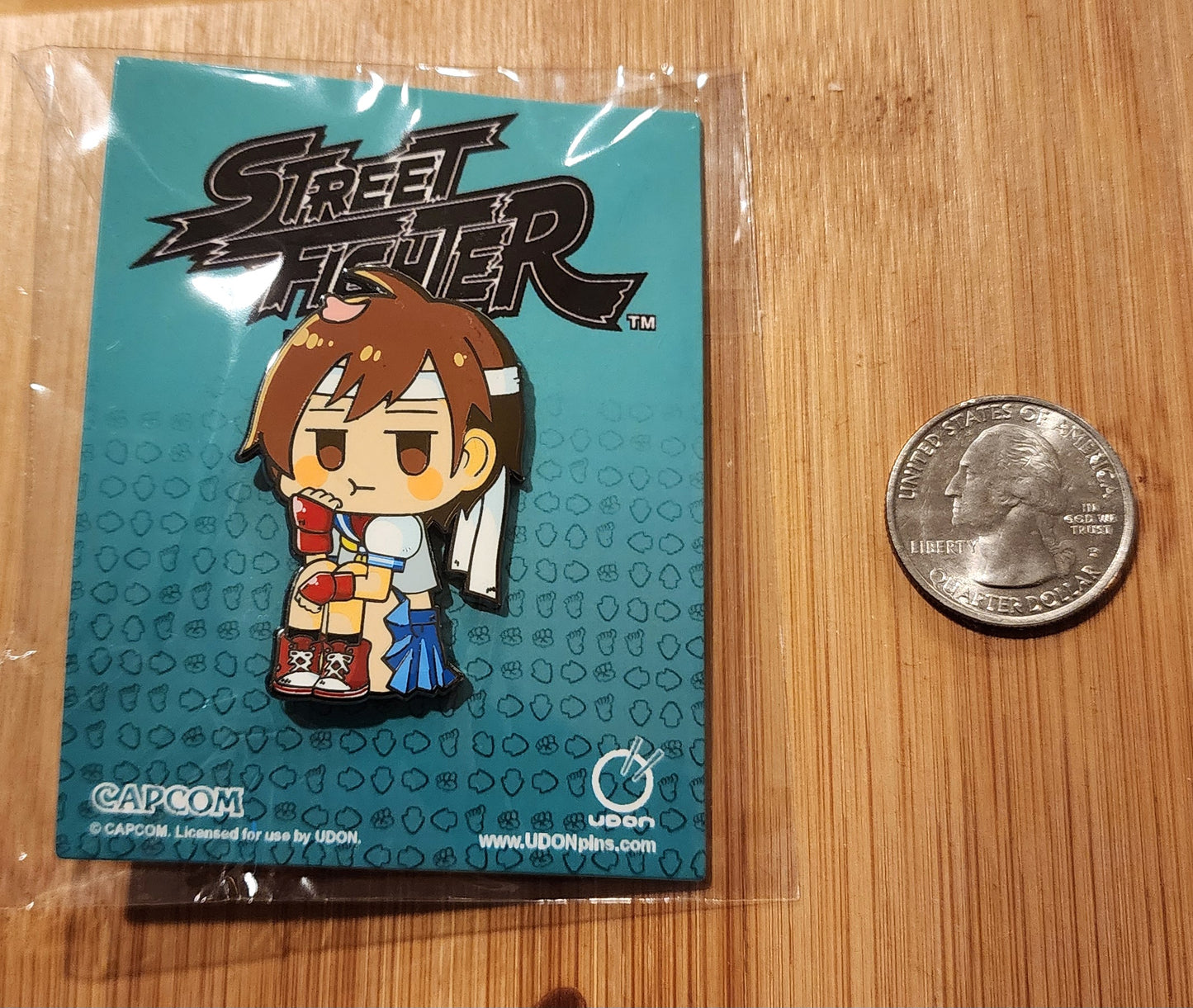Sakura Kasugano "Petite Fighters" Street Fighter Chibi Enamel Pin