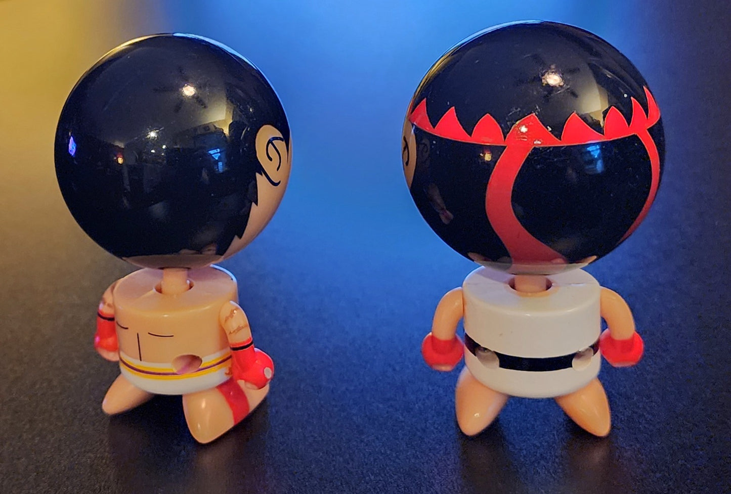 Kazuya and Ryu Street Fighter x Tekken Bobble Buds LOT