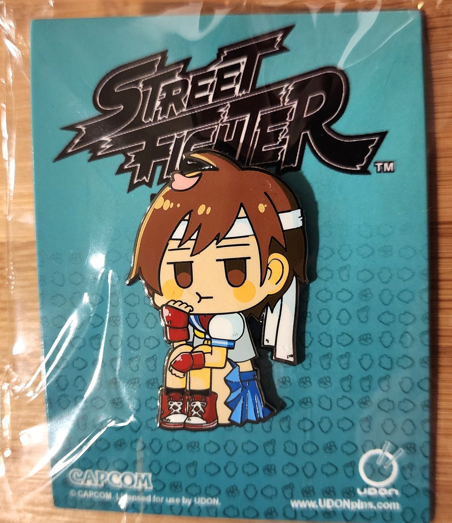 Sakura Kasugano "Petite Fighters" Street Fighter Chibi Enamel Pin