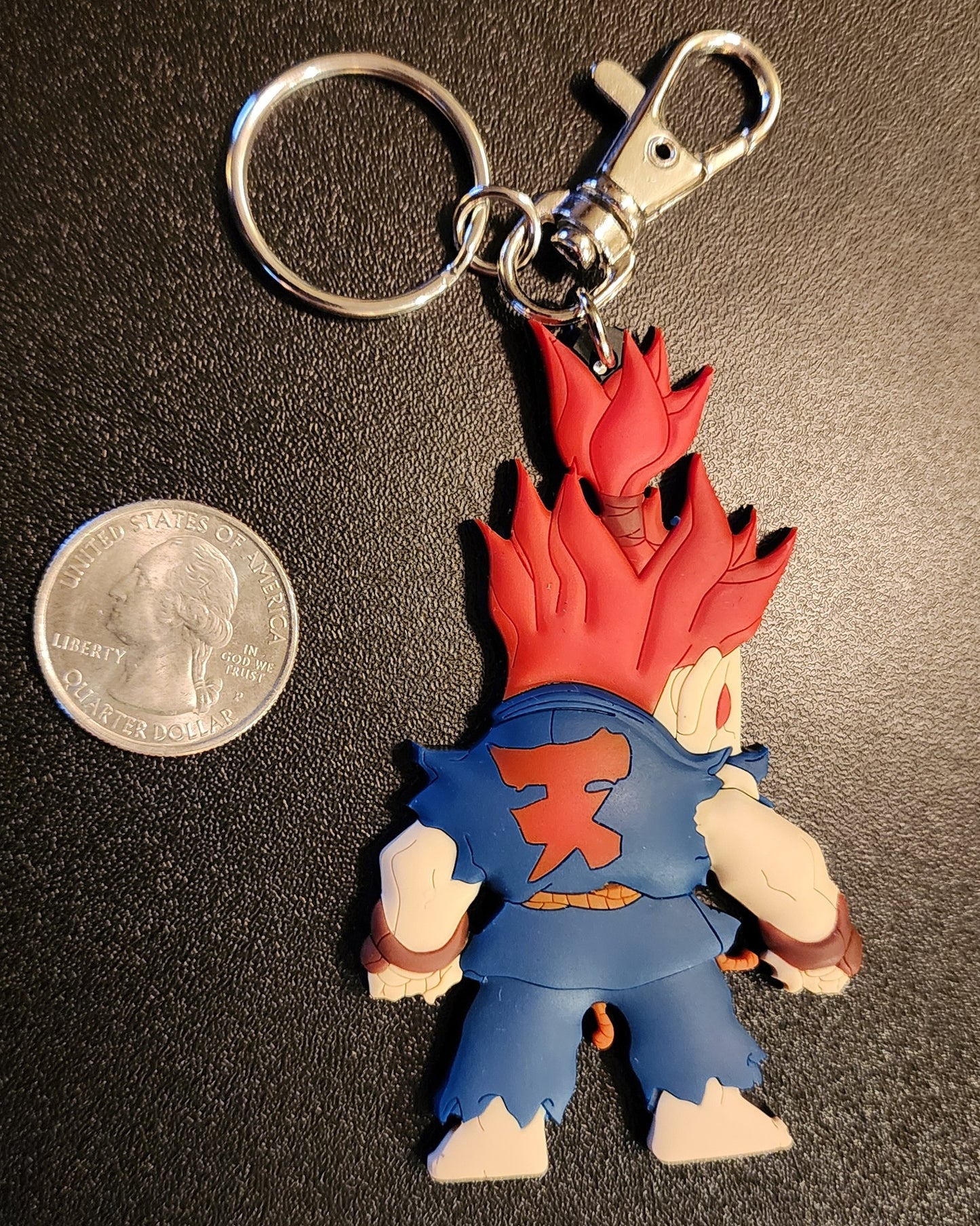 Akuma / Gouki Super Puzzle Fighter Chibi Capcom Keychain