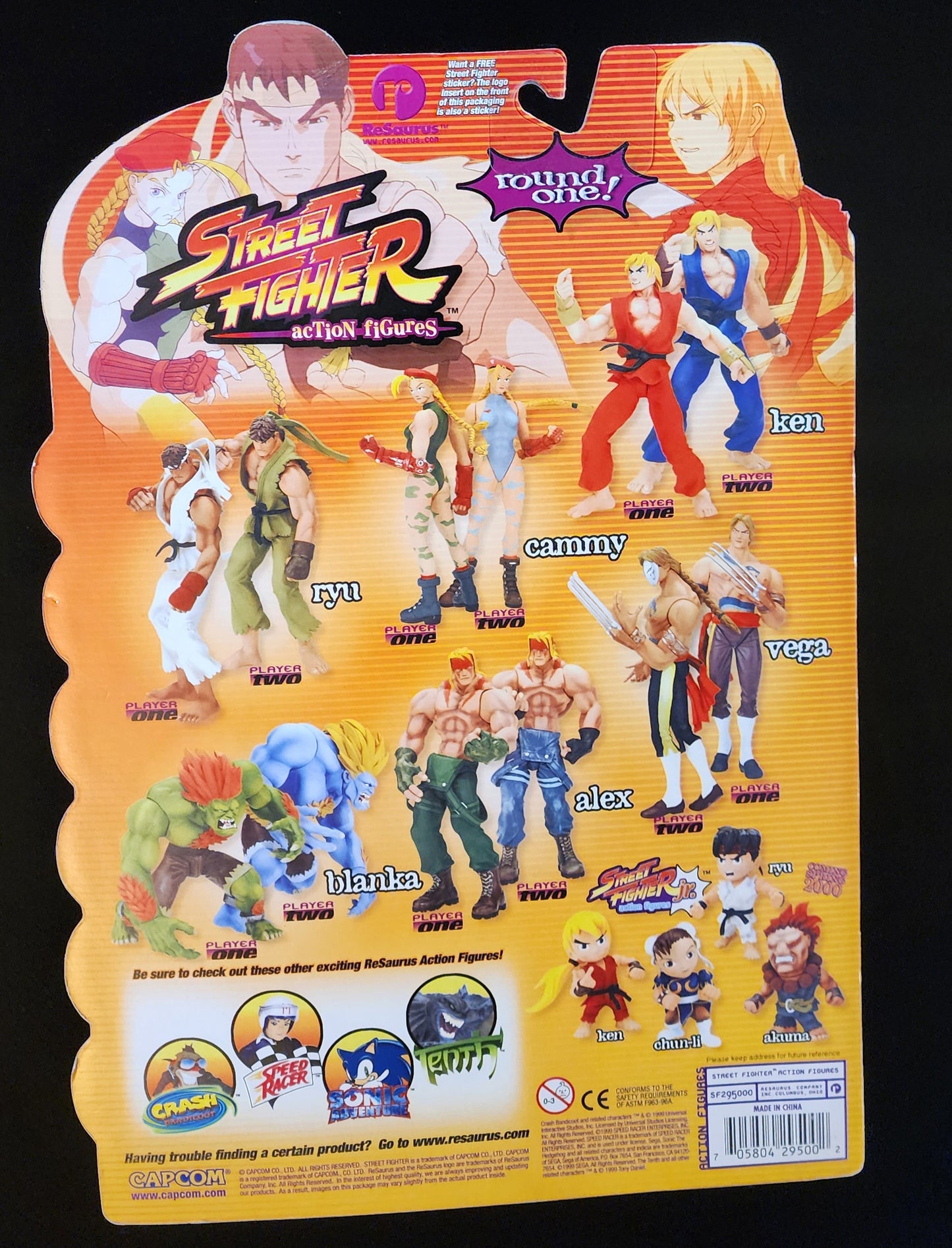 Blanka ReSaurus Street Fighter Round 1 Action Figure (Sealed)