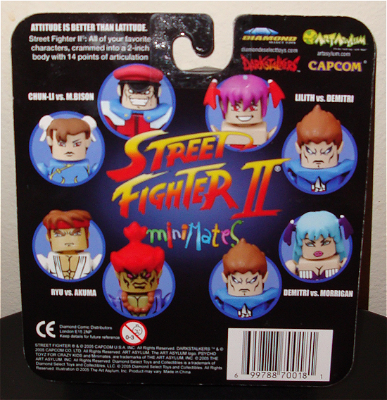 Demitri Vs. Morrigan "Street Fighter II × Darkstalkers" MiniMates (Sealed)