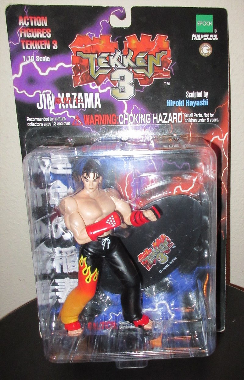 TEKKEN Figure JIN KAZAMA JINN RARE NAMCO EPOCH 1998 popular SEALED