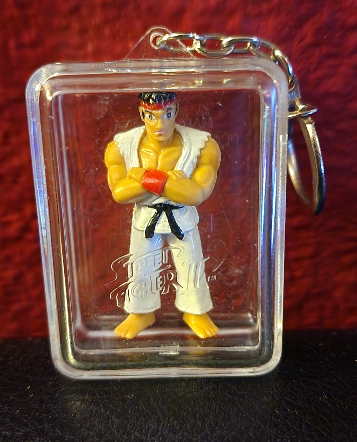 Ryu Street Fighter II Vintage Keychain Figurine by Placo Toys (1992)