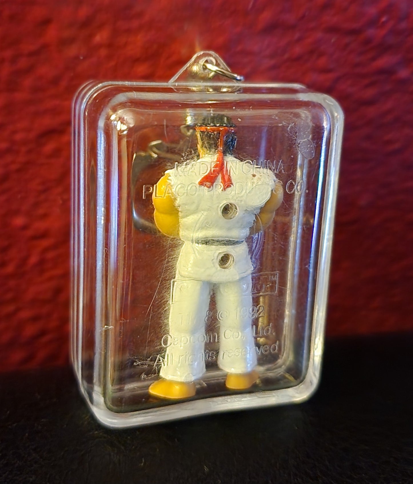 Ryu Street Fighter II Vintage Keychain Figurine by Placo Toys (1992)