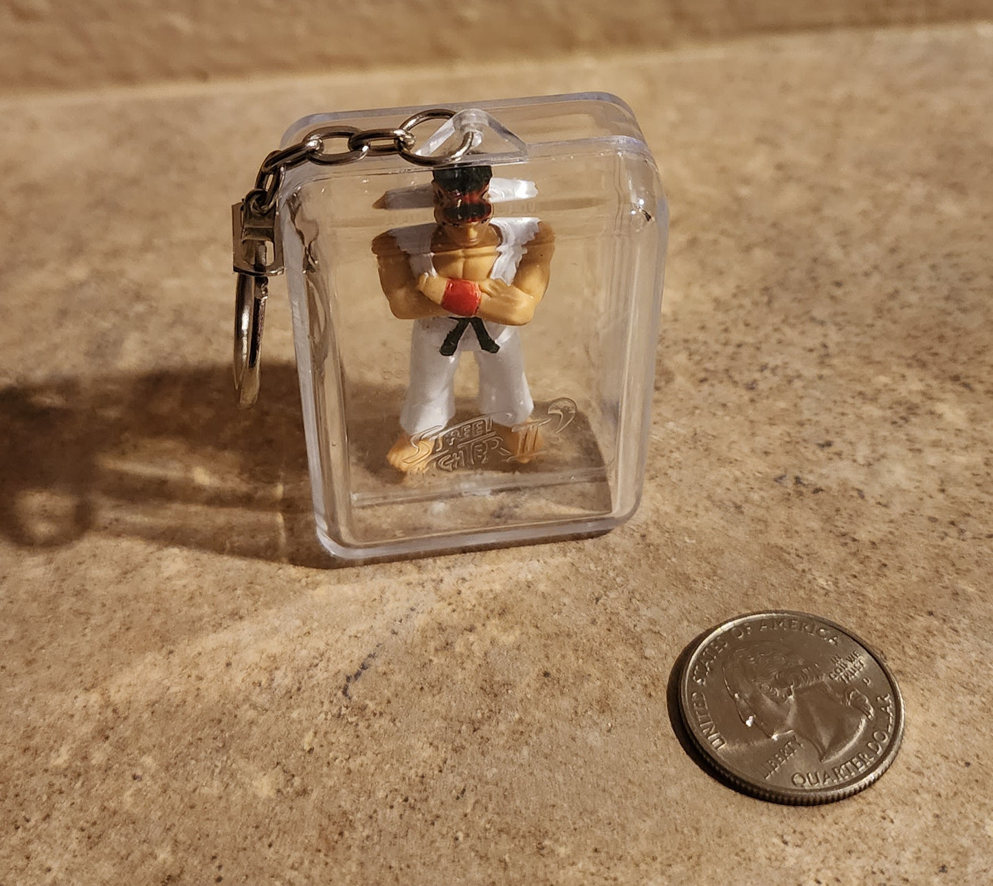 Ryu Street Fighter II Vintage Keychain Figurine by Placo Toys (1992)