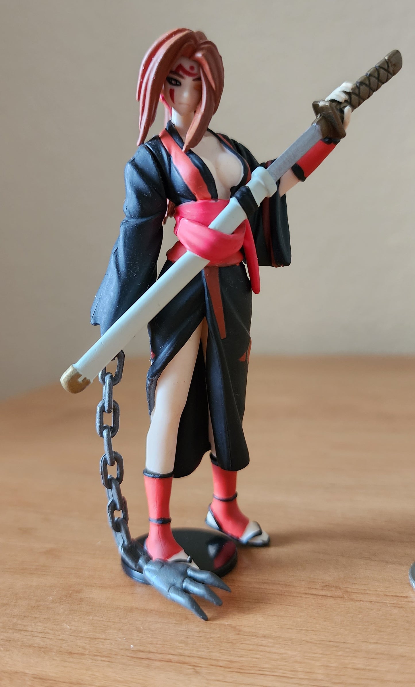 Baiken Guilty Gear X Yujin Gashapon Figure (Black & Red Version)