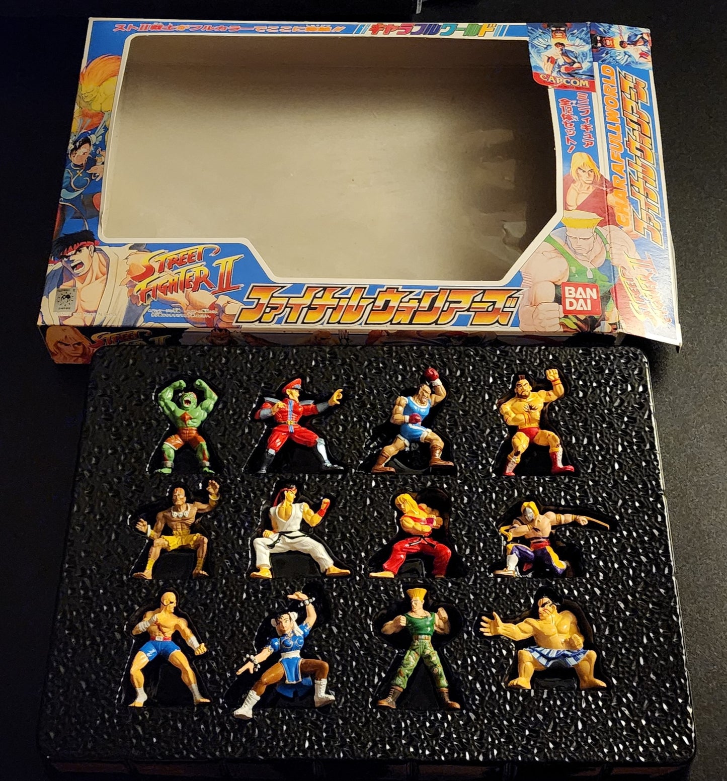 Street Fighter II Bandai "Charafullworld" Figures Collection (full set of 12)