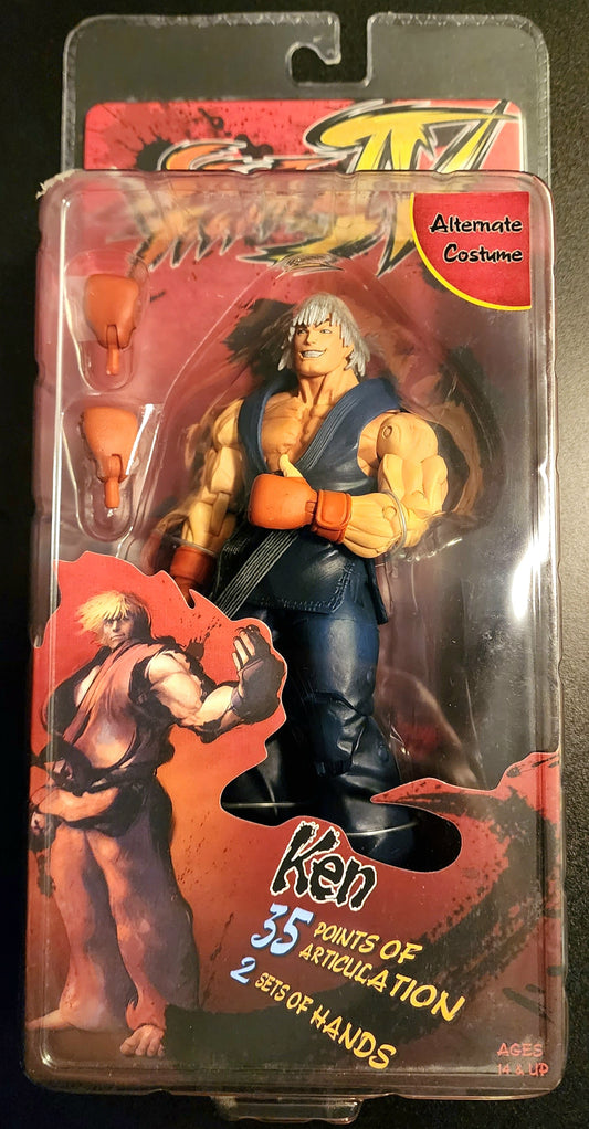 Ken Masters NECA Street Fighter IV Action Figure (Blue Version)