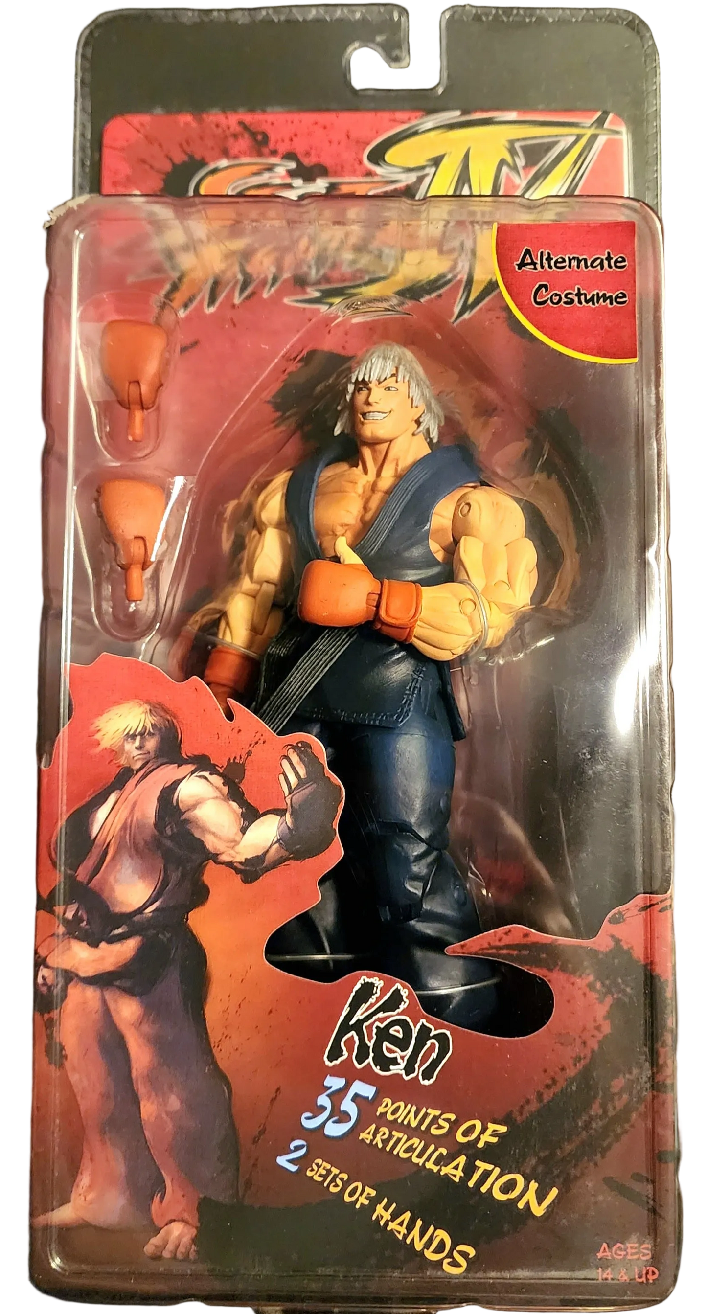 Ken Masters NECA Street Fighter IV Action Figure (Blue Version)