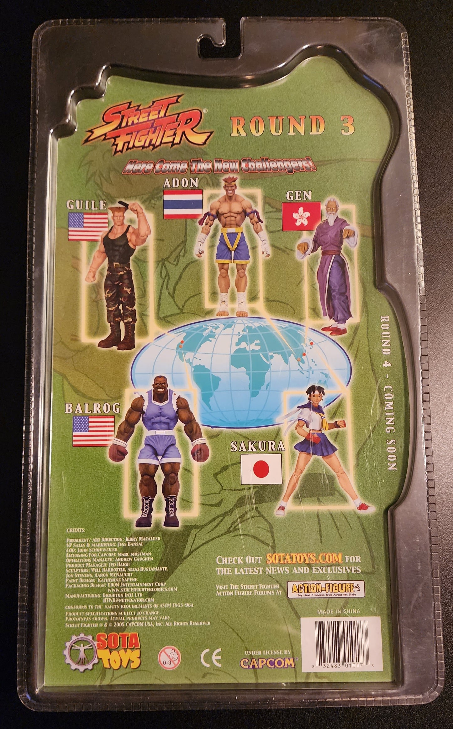 Guile SOTA Action Figure - Round 3 (Red, White, and Blue Version)